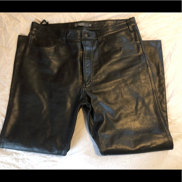 Gap Boot Fit Leather Pants - Picture 3 of 6